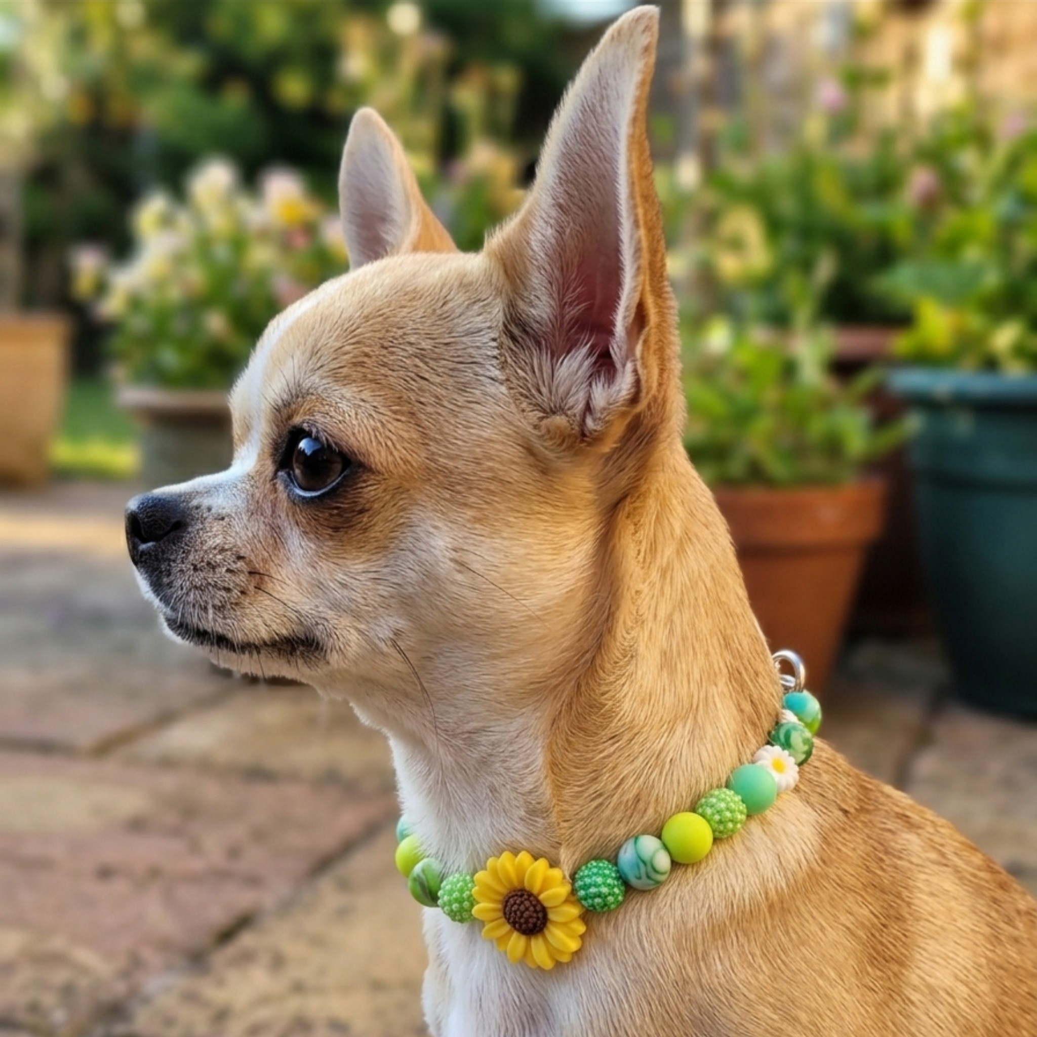 Collana per Cani in Morbido Silicone – Perle 10mm